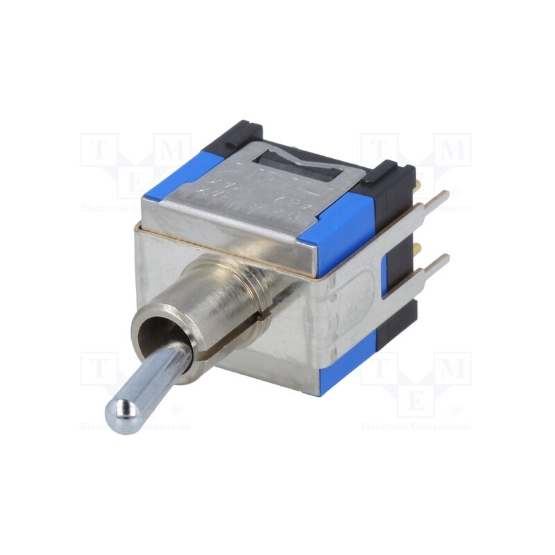 1 pcs x NKK SWITCHES - D22022B - Switch: toggle, Pos: 2, DPDT, ON-ON, 0.4A/48VAC, 0.01A/48VDC, D2