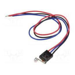 1 pcs x OMRON OCB - D2JW-01K21-MD - Microswitch SNAP ACTION, 0.1A/30VDC, with lever (with roller)