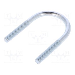1 pcs x DROMET - CB.8..43..81(1 1/4') - U-bolt, B, 1.25, steel, zinc, Thread len: 41mm, for fixing pipes