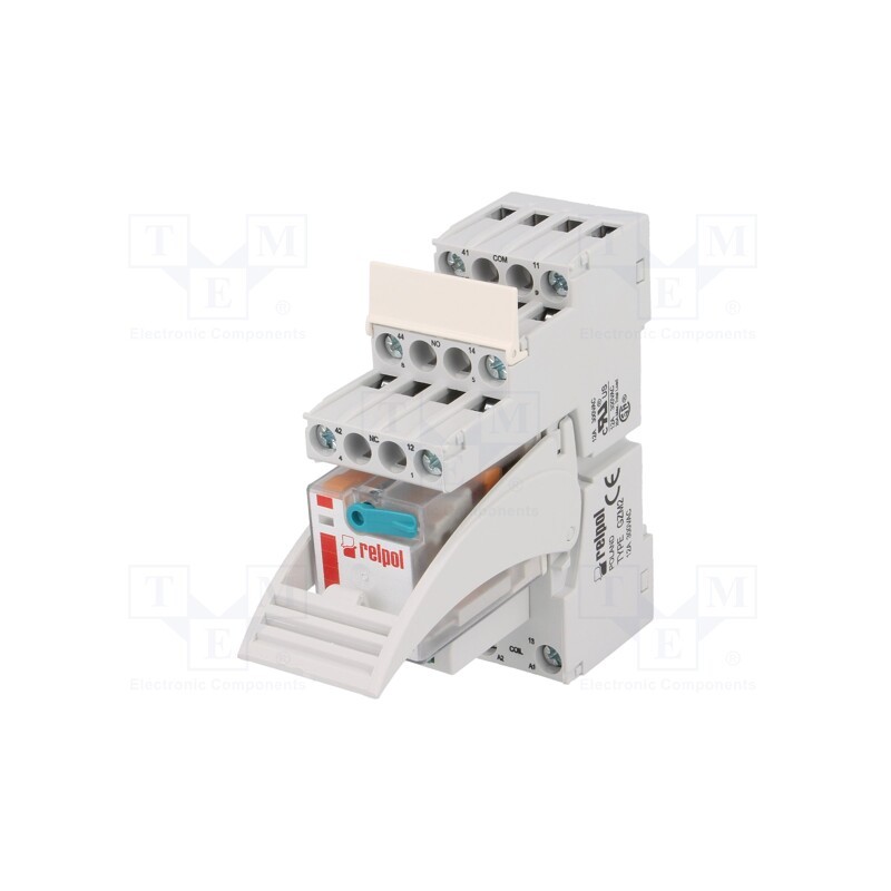 1 set x RELPOL - PIR2-024DC-00LD - Relay: interface, DPDT, Ucoil: 24VDC, 12A, 12A/250VAC, 12A/24VDC