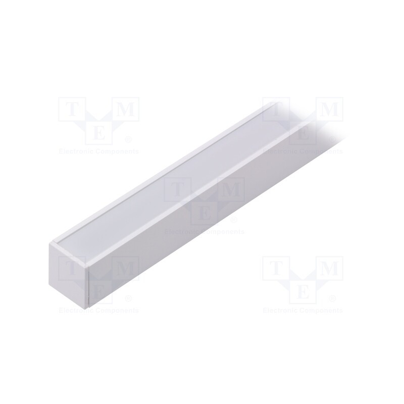 1 set x TOPMET - LINEA20 F/Y WH 1M SET STANDARD - Profiles for LED modules, white, white, L: 1m, LINEA20, aluminium