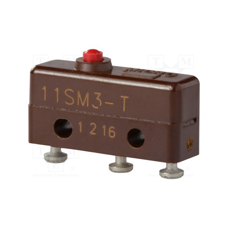 1 pcs x HONEYWELL - 11SM3-T - Microswitch SNAP ACTION, 5A/250VAC, without lever, SPDT, Pos: 2
