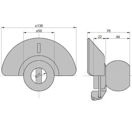 Ball with collar and pin cat. 2 2 56x28 replace