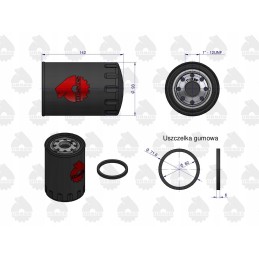 Oil filter pp 84 ursus c 330 c 360 original ursus