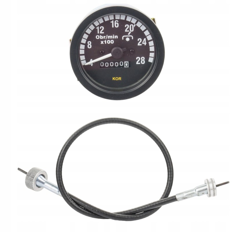 Hour meter tachometer with cable C 330