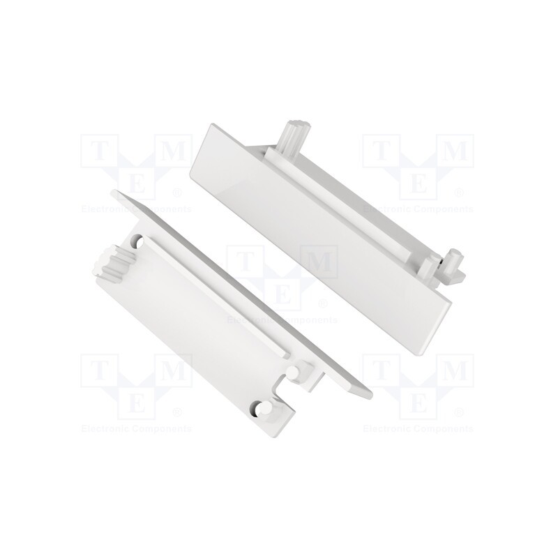 1 pcg x TOPMET - 23110001 - Cap for LED profiles, white, 20pcs, ABS, FLAT8