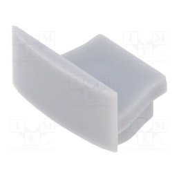 1 pcg x GTV Poland - PA-ZASGLAXMIC-00 - Cap for LED profiles, silver, 10pcs.