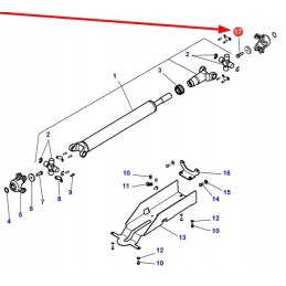 3016172x1 drive shaft hex bolt