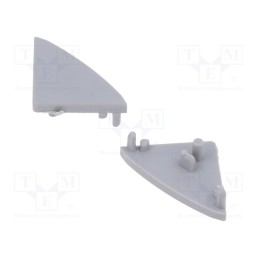 1 pcg x GTV Poland - PA-ZASGLAXKT-00 - Cap for LED profiles, silver, 10pcs.