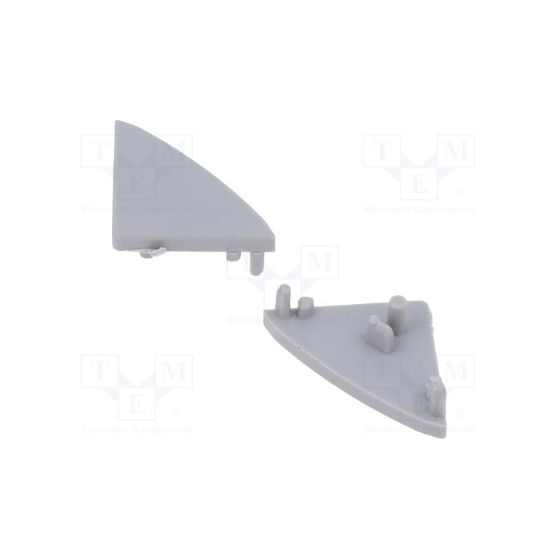 1 pcg x GTV Poland - PA-ZASGLAXKT-00 - Cap for LED profiles, silver, 10pcs.