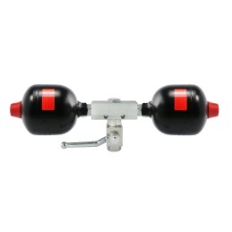 Double shock absorber 0 16l for loader axle