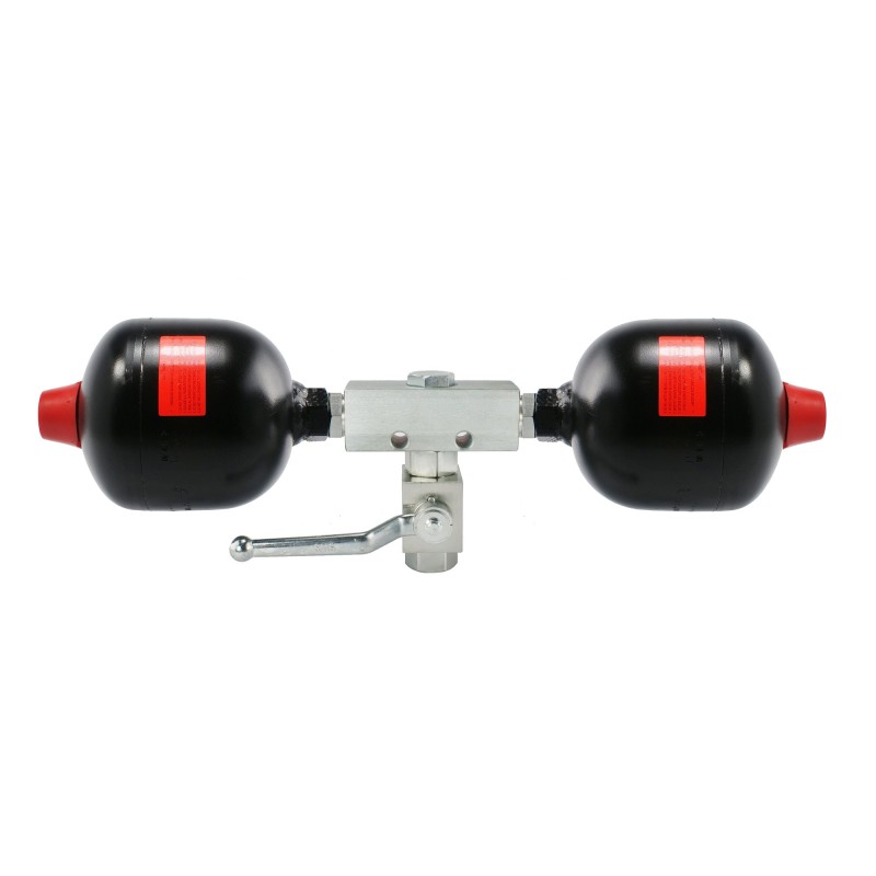 Double shock absorber 0 16l for loader axle