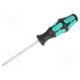 1 pcs x WERA - 5009315001 - Screwdriver, Pozidriv®, PZ2, Blade length: 100mm