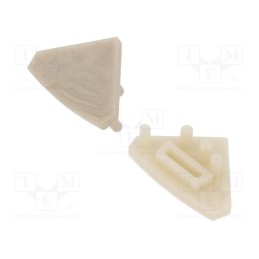 1 pcg x GTV Poland - PA-ZASGLAXNKKT-90 - Cap for LED profiles, champagne, 10pcs.
