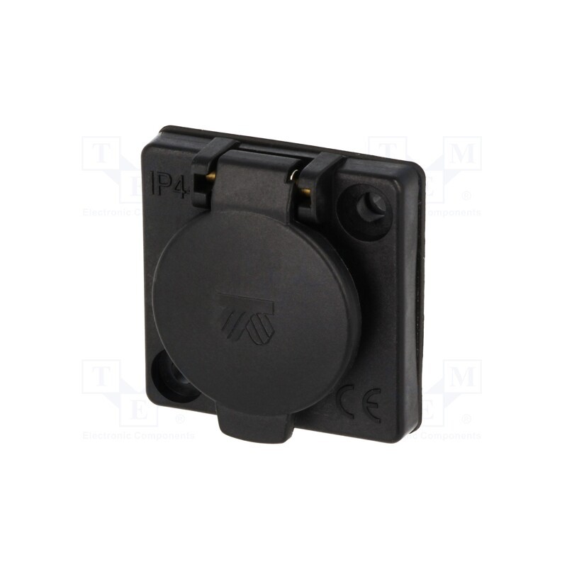 1 pcs x BREVE TUFVASSONS - GN SELV 12VAC 16A IP44 - Module: socket AC, 12VAC, 16A, IP44, PFS