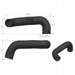 Upper radiator hose john deere jcb l34920