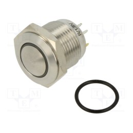 1 pcs x ONPOW - GQ16B-10E/J/41RGB/S - Switch: vandal resistant, Pos: 2, SPST-NO, 3A/250VAC, IP65, Ø16mm