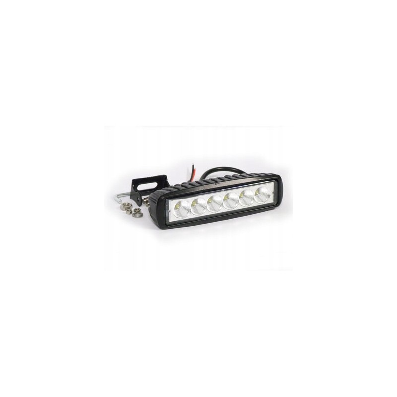 Rectangular halogen LED work lamp 10v 30v 18