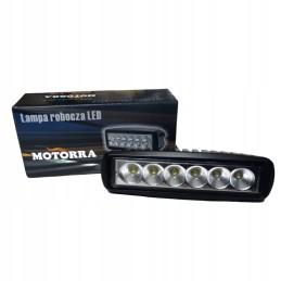 Rectangular halogen LED work lamp 10v 30v 18