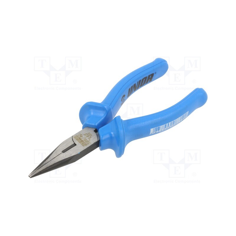 1 pcs x UNIOR - 608712 - Pliers, half-rounded nose, 140mm, 506/4G, Cut: with side face