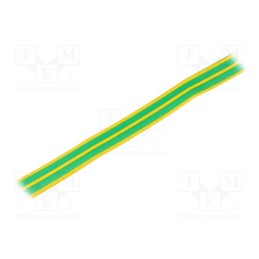 30 m x HELLERMANNTYTON - 333-31807 - Heat shrink sleeve, thin walled, 3: 1, 18mm, L: 30m, yellow-green