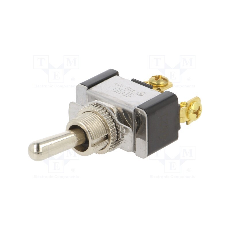 1 pcs x SWITCH COMPONENTS - TA2-1A-DC-6-O - Switch: toggle, Pos: 2, SPST, ON-OFF, 21A/14VDC, Leads: screw, 0÷65°C