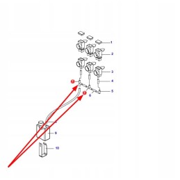 V31761600 agco plastic tee