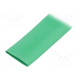 30 m x HELLERMANNTYTON - 333-31805 - Heat shrink sleeve, thin walled, 3: 1, 18mm, L: 30m, green, reel