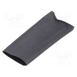 30 m x HELLERMANNTYTON - 333-31800 - Heat shrink sleeve, thin walled, 3: 1, 18mm, L: 30m, black, reel