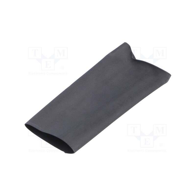 30 m x HELLERMANNTYTON - 333-31800 - Heat shrink sleeve, thin walled, 3: 1, 18mm, L: 30m, black, reel