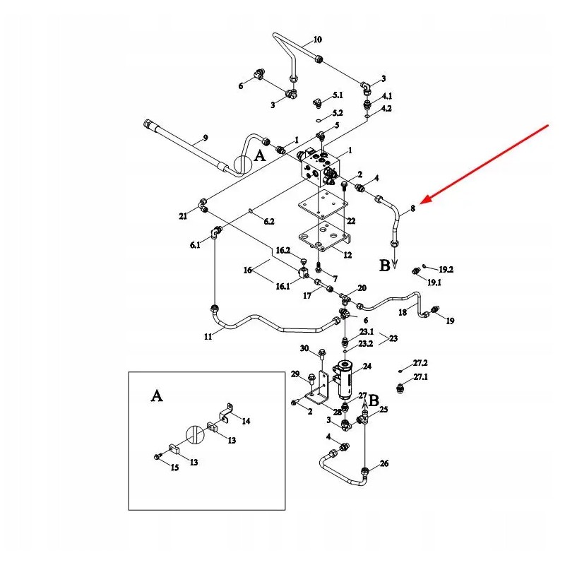 Te2s403010007bk valve metal tube