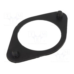 1 pcs x ELESA+GANTER - GN 148.2-170-A -AS - Washer, rubber, Shore hardness: 68±5, No.of mount.holes: 2