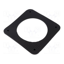 1 pcs x ELESA+GANTER - GN 148.2-168-B -AS - Washer, rubber, Shore hardness: 68±5, No.of mount.holes: 4