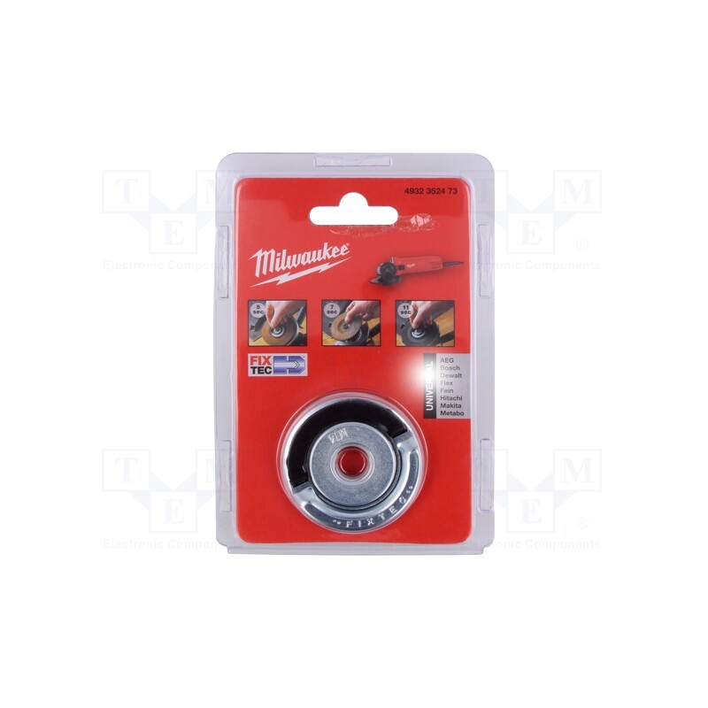 1 pcs x Milwaukee - 4932352473 - Nut, for angle grinder with disc diameter 115 mm, Thread: M14
