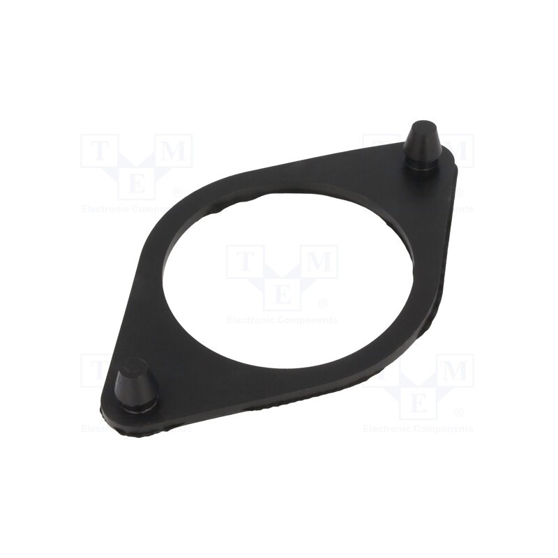 1 pcs x ELESA+GANTER - GN 148.2-128-A -AS - Washer, rubber, Shore hardness: 68±5, No.of mount.holes: 2