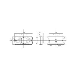 Landini mf rear right combination lamp