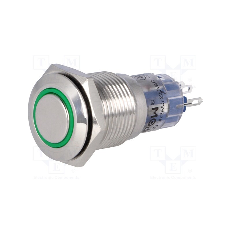 1 pcs x ONPOW - LAS2-GQF-11ZE/G24V/S-P - Switch: vandal resistant, Pos: 2, SPDT, 0.5A/220VAC, 1A/24VDC, IP65