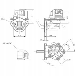 MF Leyland 0011245u91 Polmo feed pump