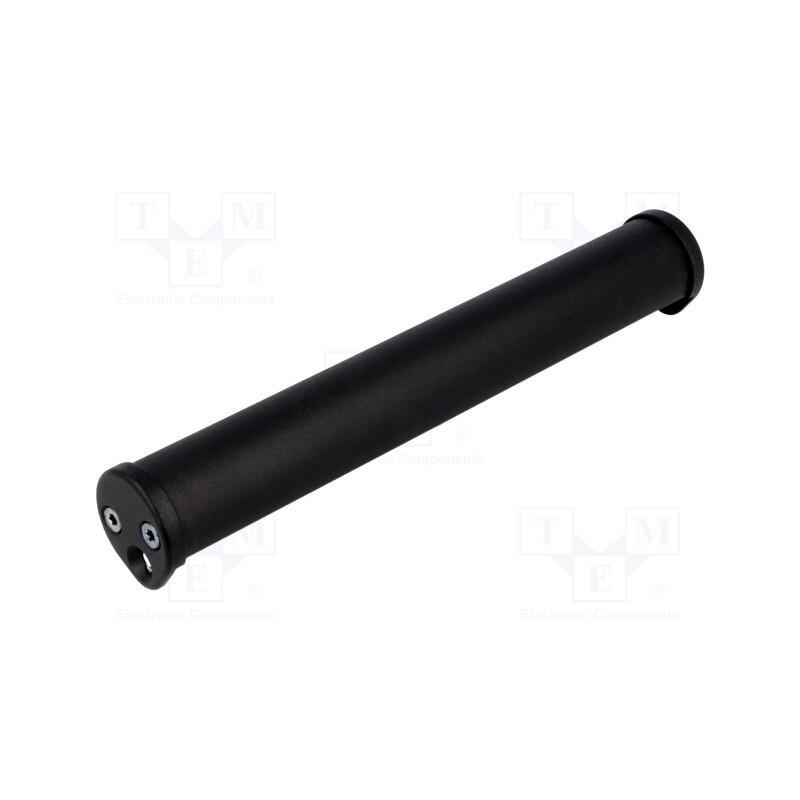 1 pcs x ELESA+GANTER - GN 481-30-200-SW -AS - Handle, aluminium, black, H: 34.5mm, L: 206mm, Ø: 30mm, oval