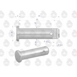 LP C360 hanger mounting pin, original Ursus