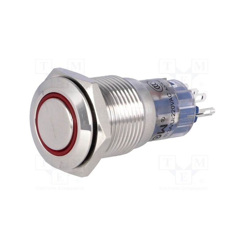 1 pcs x ONPOW - LAS2-GQF-11ZE/R24V/S-P - Switch: vandal resistant, Pos: 2, SPDT, 0.5A/220VAC, 1A/24VDC, IP65