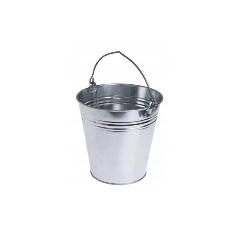 Galvanized 10l metal steel bucket for the garden