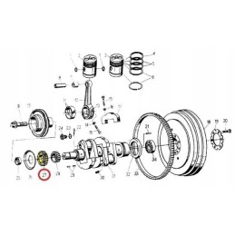 Gear wheel of the oil pump on the crankshaft c 330 or