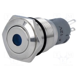 1 pcs x ONPOW - LAS2-GQF-11ZD/B12V/S-P - Switch: vandal resistant, Pos: 2, SPDT, 0.5A/220VAC, 1A/24VDC, IP65