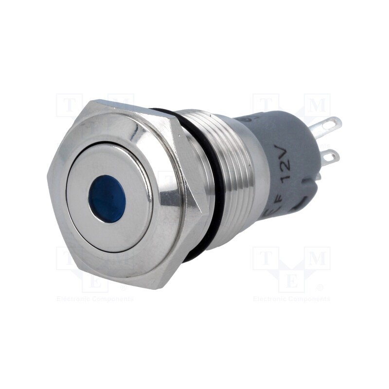 1 pcs x ONPOW - LAS2-GQF-11ZD/B12V/S-P - Switch: vandal resistant, Pos: 2, SPDT, 0.5A/220VAC, 1A/24VDC, IP65