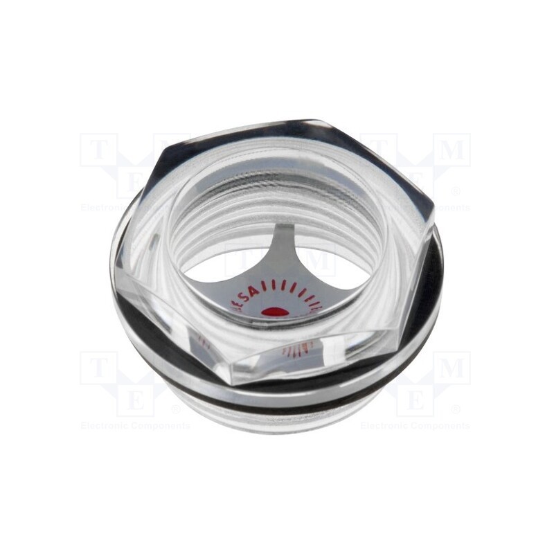 1 pcs x ELESA+GANTER - 13711 - Level indicator, Inspect.hole dia: 19mm, M27, 8÷10Nm, Pitch: 1.5