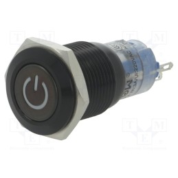 1 pcs x ONPOW - LAS2GQF-11DT/G/24V/A - Switch: vandal resistant, Pos: 2, SPDT, 0.5A/220VAC, 1A/24VDC, IP40