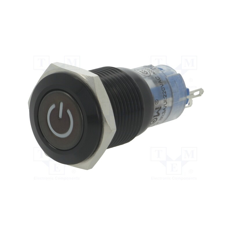 1 pcs x ONPOW - LAS2GQF-11DT/G/24V/A - Switch: vandal resistant, Pos: 2, SPDT, 0.5A/220VAC, 1A/24VDC, IP40