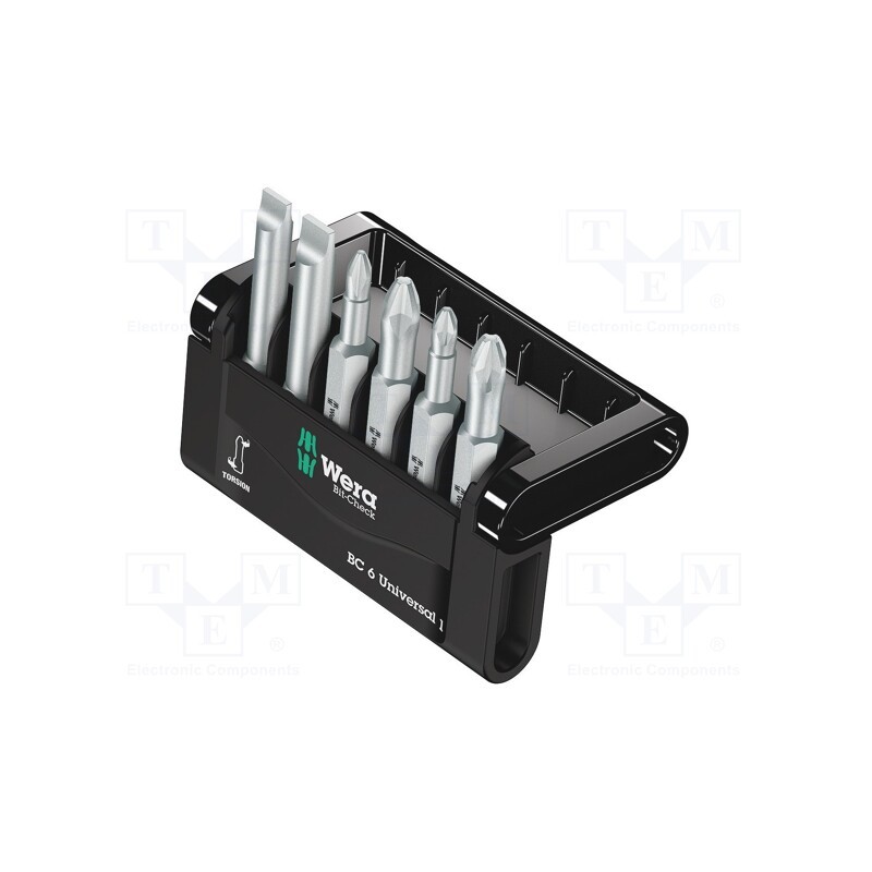 1 set x WERA - 5056474001 - Kit: screwdriver bits