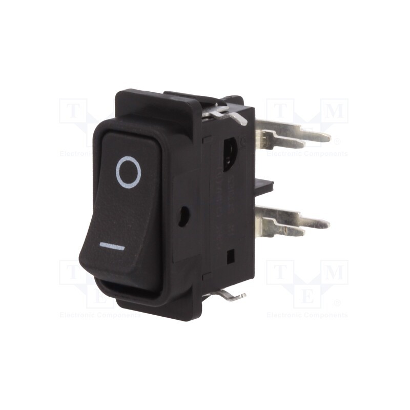1 pcs x C&K - DF62J12S2AHQA - ROCKER, SPST, Pos: 2, ON-OFF, 16A/250VAC, 6A/48VDC, black, none, DF